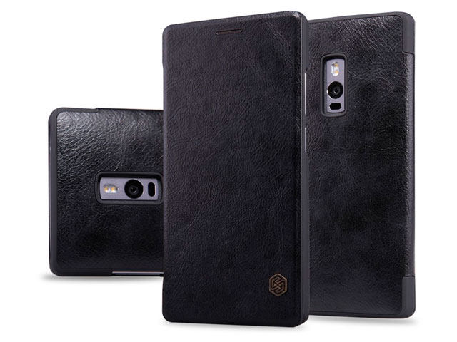Чехол Nillkin Qin leather case для OnePlus Two (черный, кожаный)