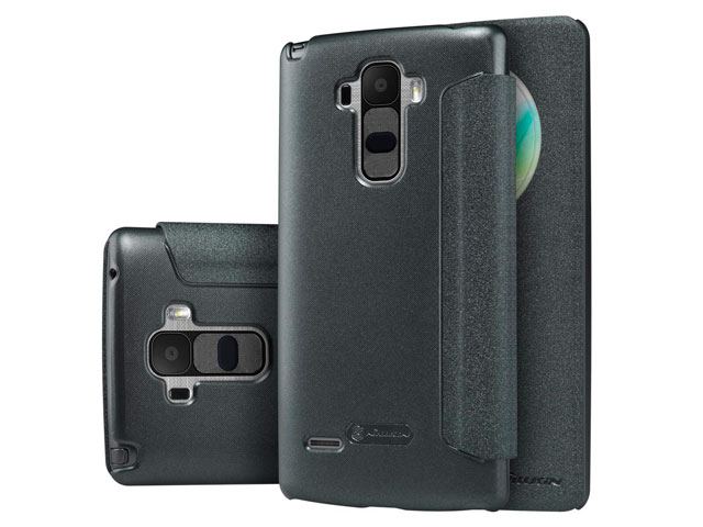 Чехол Nillkin Sparkle Leather Case для LG G4 Stylus H540F (темно-серый, винилискожа)