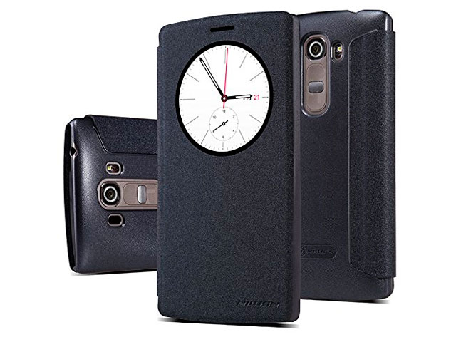 Чехол Nillkin Sparkle Leather Case для LG G4 mini H736 (темно-серый, винилискожа)