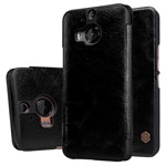Чехол Nillkin Qin leather case для HTC One M9 plus (черный, кожаный)