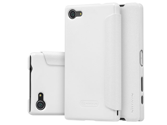 Чехол Nillkin Sparkle Leather Case для Sony Xperia Z5 compact (белый, винилискожа)