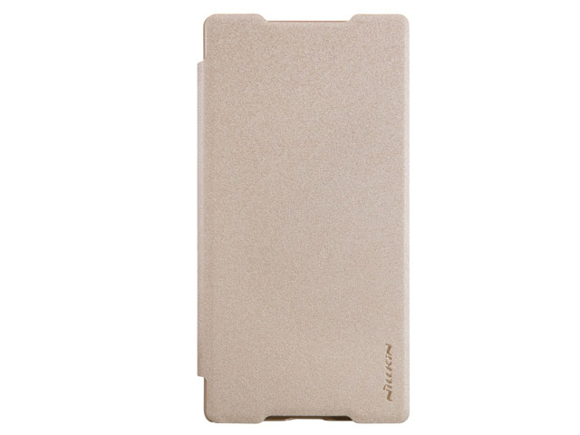 Чехол Nillkin Sparkle Leather Case для Sony Xperia Z5 premium (золотистый, винилискожа)