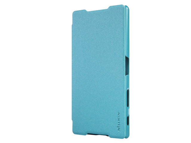 Чехол Nillkin Sparkle Leather Case для Sony Xperia Z5 premium (голубой, винилискожа)