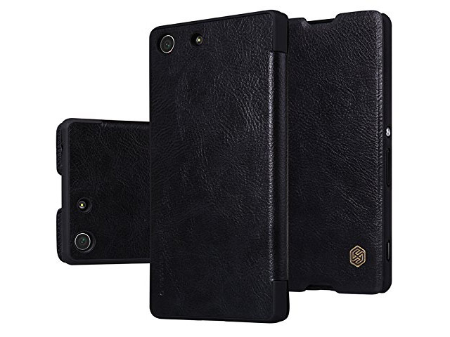 Чехол Nillkin Qin leather case для Sony Xperia M5 (черный, кожаный)
