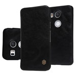 Чехол Nillkin Qin leather case для LG Nexus 5X (черный, кожаный)