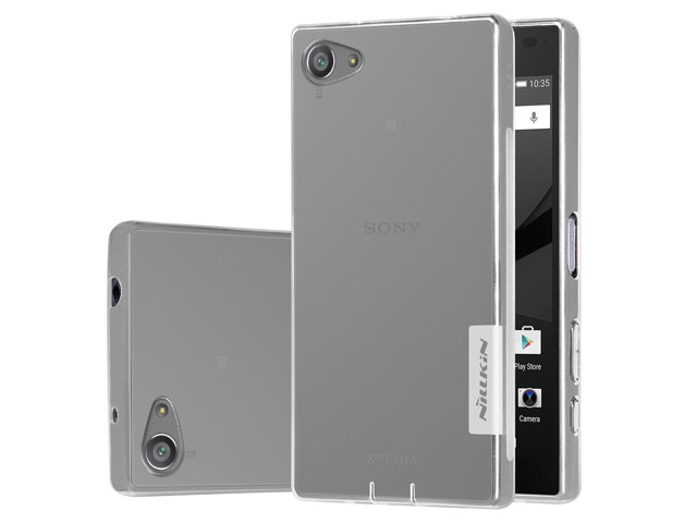 Чехол Nillkin Nature case для Sony Xperia Z5 compact (прозрачный, гелевый)