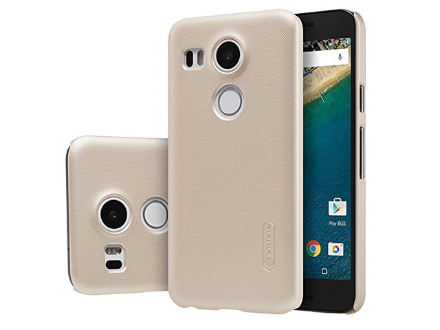 Чехол Nillkin Hard case для LG Nexus 5X (золотистый, пластиковый)