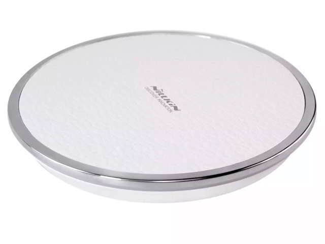 Беспроводное зарядное устройство Nillkin Magic Disk III (белое, кожаное, стандарт QI)