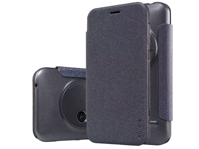 Чехол Nillkin Sparkle Leather Case для Asus Zenfone Zoom ZX551ML (темно-серый, винилискожа)