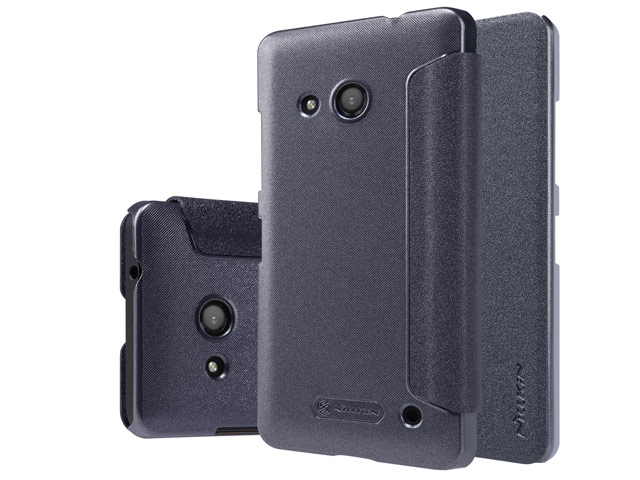 Чехол Nillkin Sparkle Leather Case для Microsoft Lumia 550 (темно-серый, винилискожа)