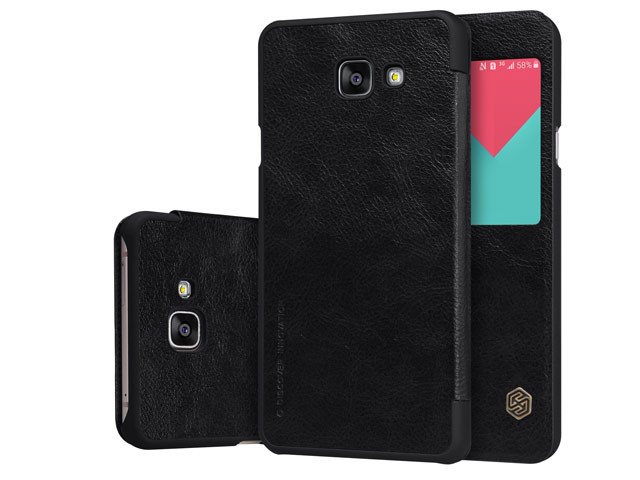 Чехол Nillkin Qin leather case для Samsung Galaxy A9 A9000 (черный, кожаный)