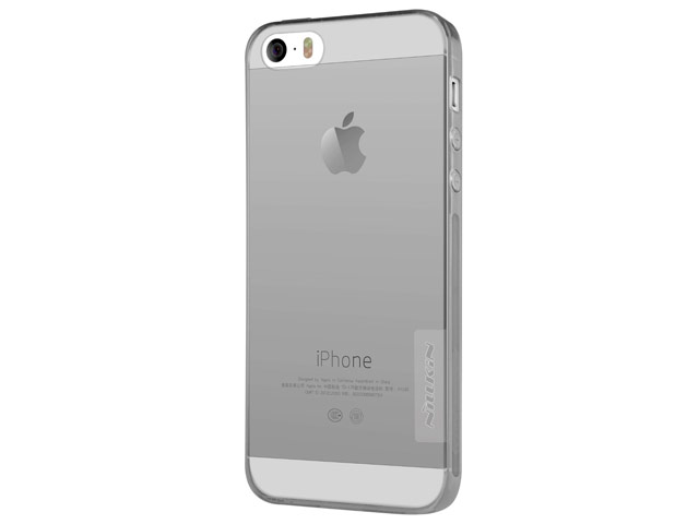 Чехол Nillkin Nature case для Apple iPhone SE (серый, гелевый)