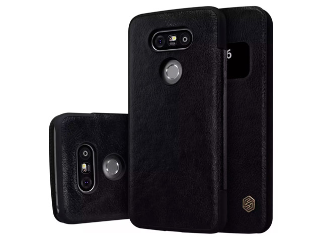 Чехол Nillkin Qin leather case для LG G5 (черный, кожаный)