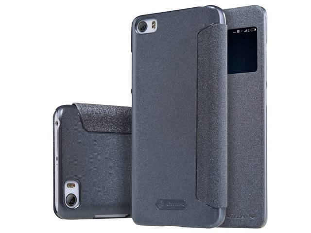 Чехол Nillkin Sparkle Leather Case для Xiaomi Mi 5 (темно-серый, винилискожа)