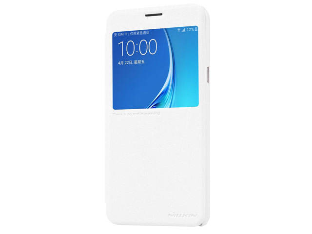Чехол Nillkin Sparkle Leather Case для Samsung Galaxy J7 2016 J710 (белый, винилискожа)