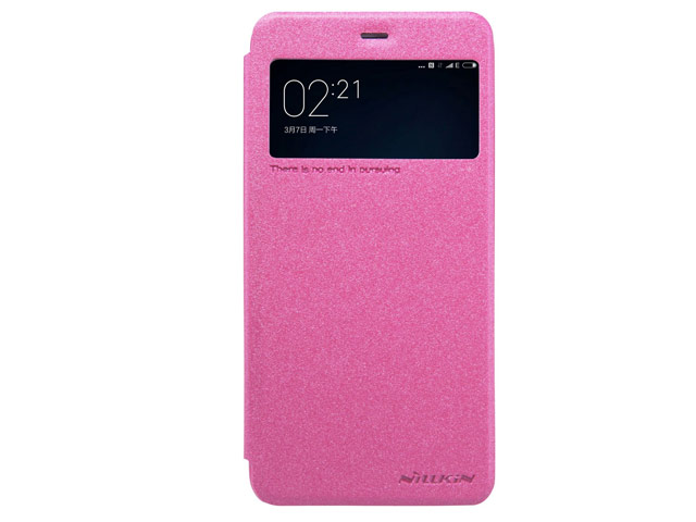 Чехол Nillkin Sparkle Leather Case для Xiaomi Mi 5 (розовый, винилискожа)