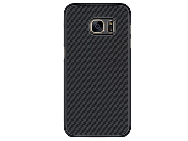 Чехол Nillkin Synthetic fiber для Samsung Galaxy S7 (черный, карбон)