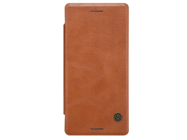 Чехол Nillkin Qin leather case для Sony Xperia X (коричневый, кожаный)