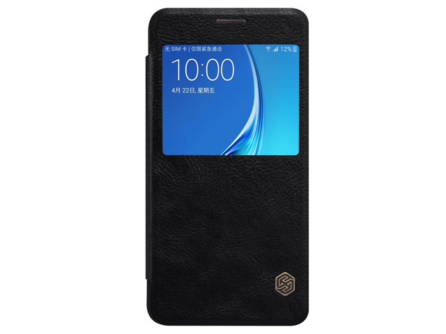 Чехол Nillkin Qin leather case для Samsung Galaxy J5 2016 J510 (черный, кожаный)