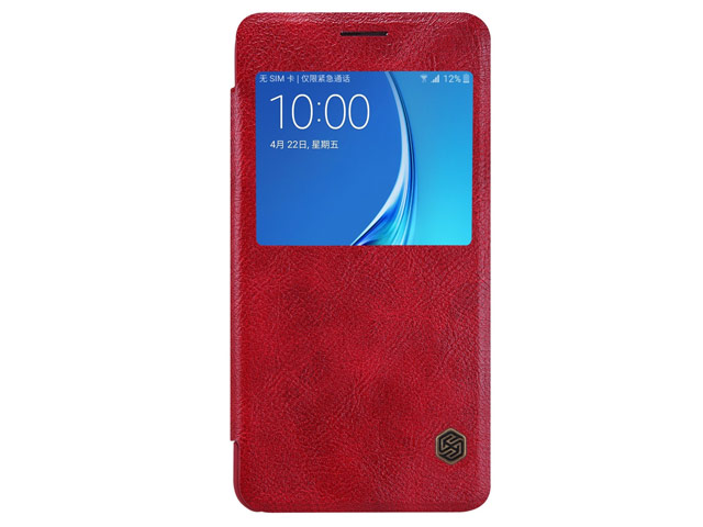 Чехол Nillkin Qin leather case для Samsung Galaxy J5 2016 J510 (красный, кожаный)