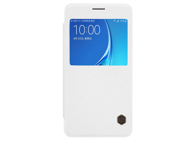 Чехол Nillkin Qin leather case для Samsung Galaxy J7 2016 J710 (белый, кожаный)