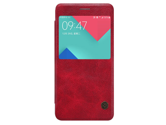 Чехол Nillkin Qin leather case для Samsung Galaxy A5 A510F (красный, кожаный)