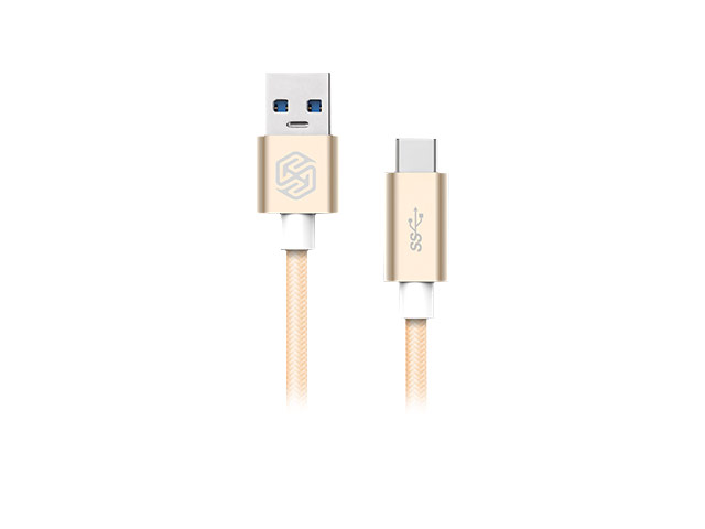 USB-кабель Nillkin Elite Cable универсальный (USB Type C, USB 3.0, 1 метр, золотистый)