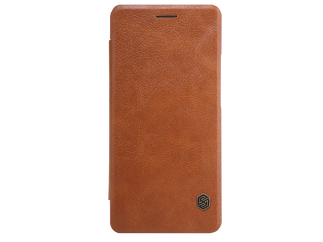 Чехол Nillkin Qin leather case для Huawei P9 lite (коричневый, кожаный)