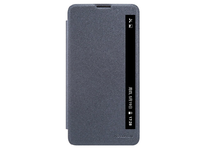 Чехол Nillkin Sparkle Leather Case для LG Stylus 2 (темно-серый, винилискожа)