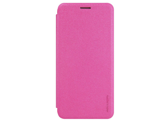Чехол Nillkin Sparkle Leather Case для Samsung Galaxy C5 C5000 (розовый, винилискожа)