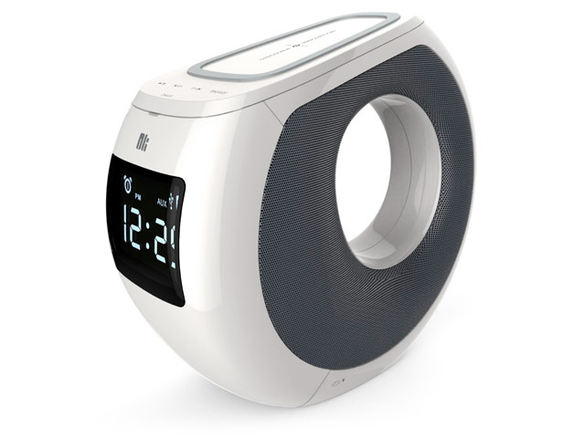 Акустическая система Nillkin Cozy MC1 (белая, беспроводная, часы, беспроводная зарядка QI, NFC)