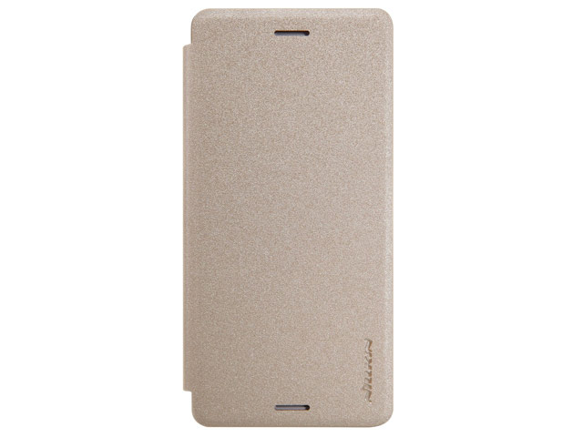 Чехол Nillkin Sparkle Leather Case для Sony Xperia X (золотистый, винилискожа)