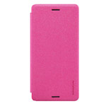Чехол Nillkin Sparkle Leather Case для Sony Xperia X Performance (розовый, винилискожа)