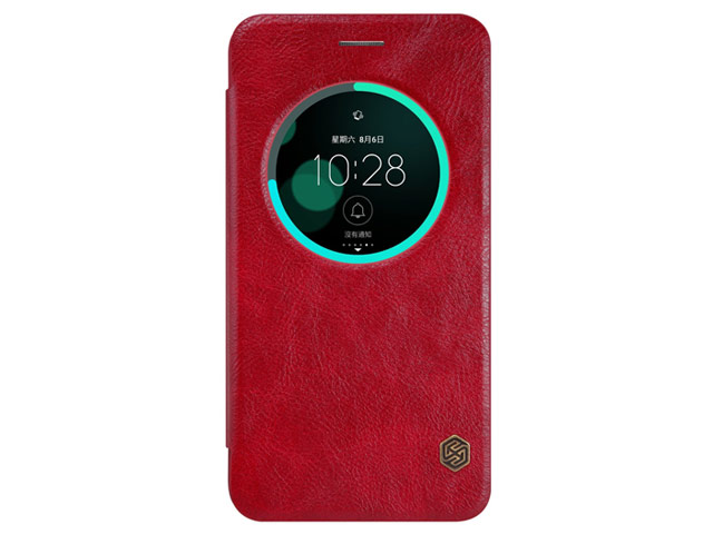 Чехол Nillkin Qin leather case для Asus Zenfone 3 ZE552KL (красный, кожаный)