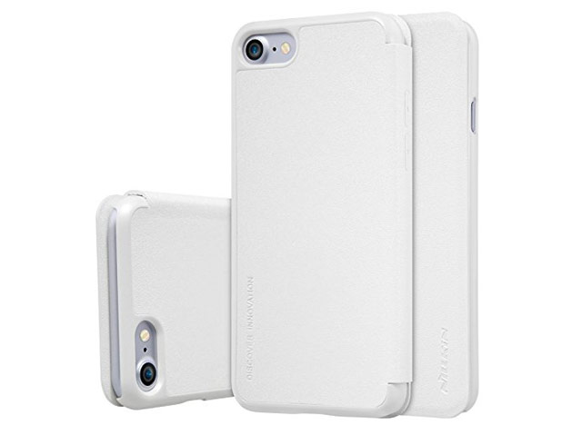 Чехол Nillkin Sparkle Leather Case для Apple iPhone 7 (белый, винилискожа)