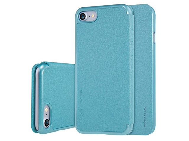 Чехол Nillkin Sparkle Leather Case для Apple iPhone 7 (голубой, винилискожа)