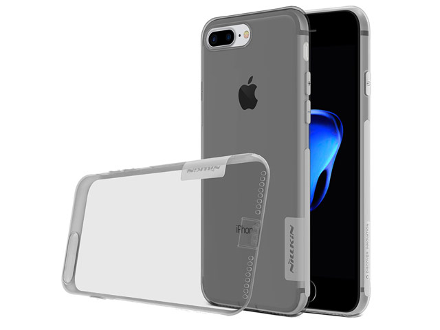 Чехол Nillkin Nature case для Apple iPhone 7 plus (серый, гелевый)
