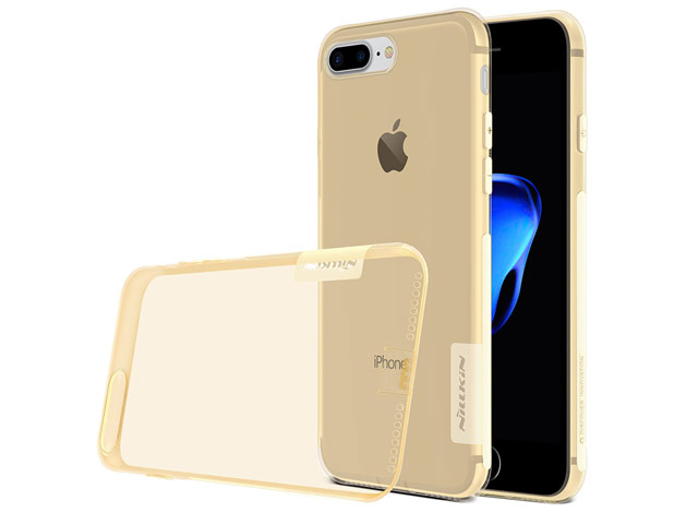 Чехол Nillkin Nature case для Apple iPhone 7 plus (золотистый, гелевый)