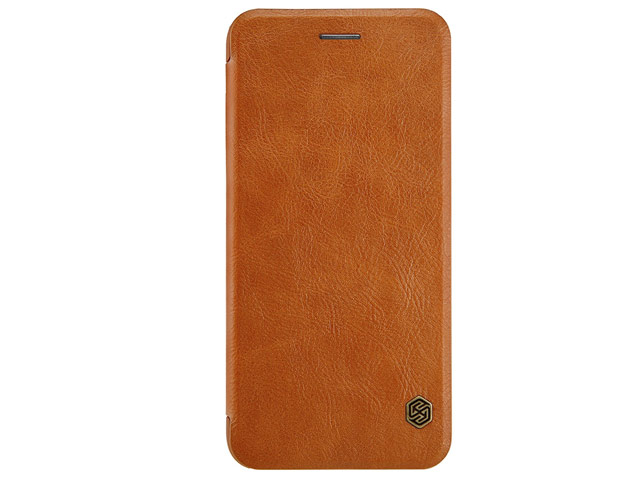 Чехол Nillkin Qin leather case для Apple iPhone 7 plus (коричневый, кожаный)