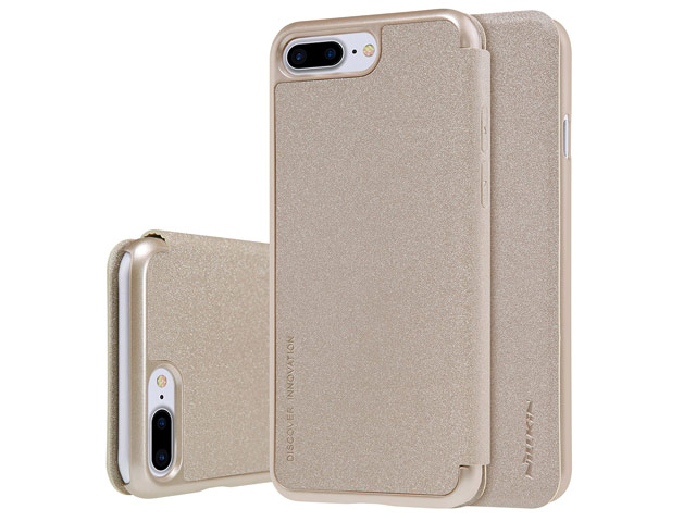Чехол Nillkin Sparkle Leather Case для Apple iPhone 7 plus (золотистый, винилискожа)
