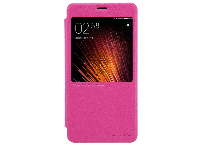 Чехол Nillkin Sparkle Leather Case для Xiaomi Redmi Note 4 (розовый, винилискожа)