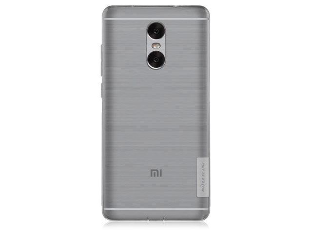Чехол Nillkin Nature case для Xiaomi Redmi Note 4 (серый, гелевый)