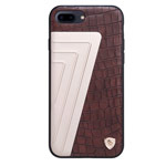 Чехол Nillkin Hybrid Case для Apple iPhone 7 plus (коричневый, кожаный)