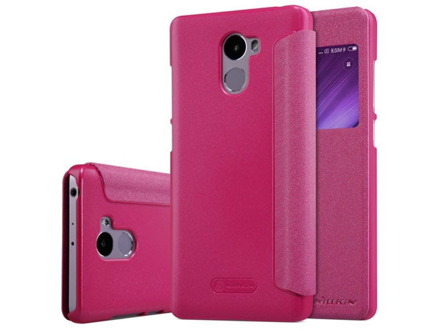 Чехол Nillkin Sparkle Leather Case для Xiaomi Redmi 4 (розовый, винилискожа)