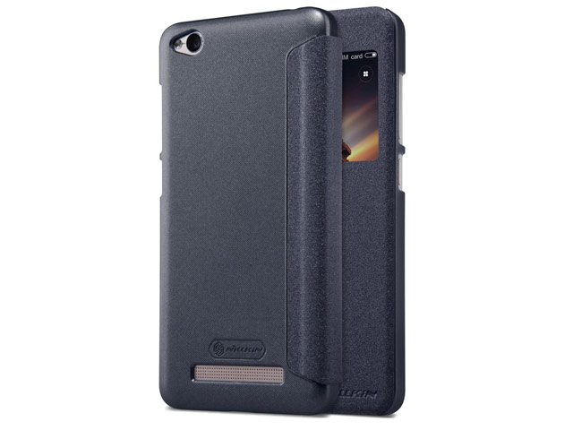 Чехол Nillkin Sparkle Leather Case для Xiaomi Redmi 4A (темно-серый, винилискожа)