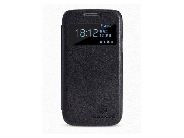 Чехол Nillkin Side leather case для Samsung Galaxy S Duos S7562 (черный, кожанный)