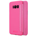 Чехол Nillkin Sparkle Leather Case для Samsung Galaxy S8 plus (розовый, винилискожа)