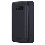 Чехол Nillkin Sparkle Leather Case для Samsung Galaxy S8 (темно-серый, винилискожа)