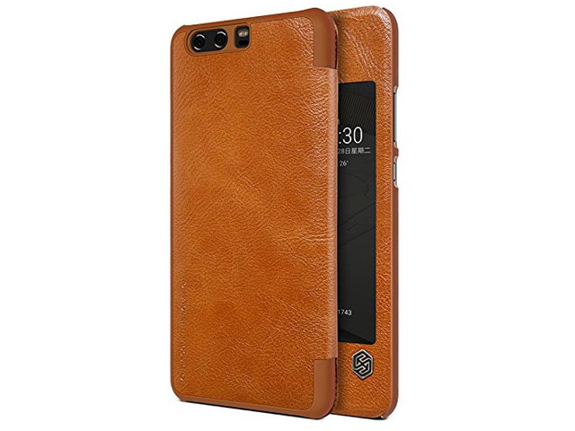 Чехол Nillkin Qin leather case для Huawei P10 plus (коричневый, кожаный)
