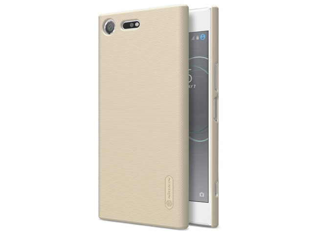 Чехол Nillkin Hard case для Sony Xperia XZ premium (золотистый, пластиковый)